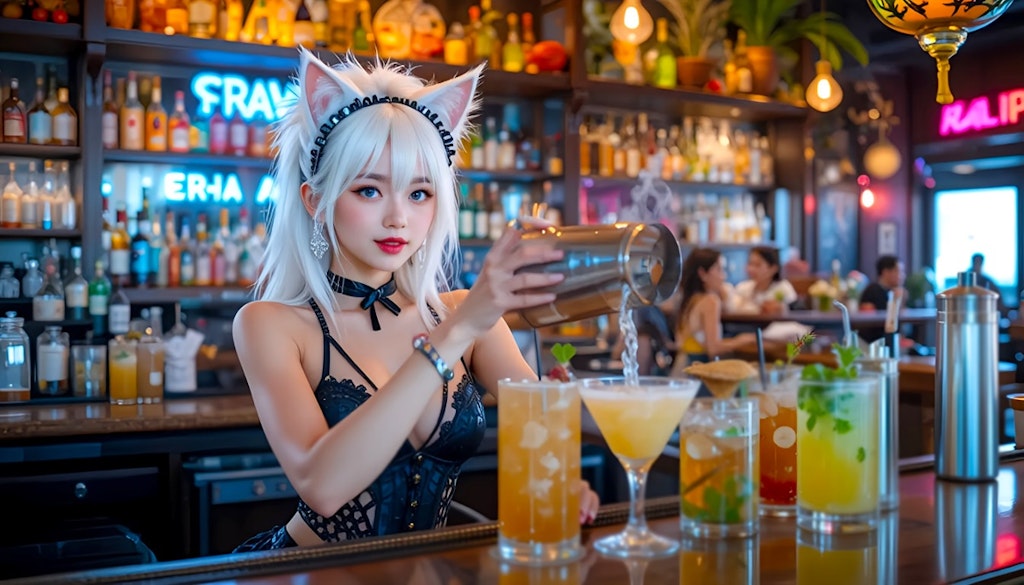 ネコミミバーメイドの君