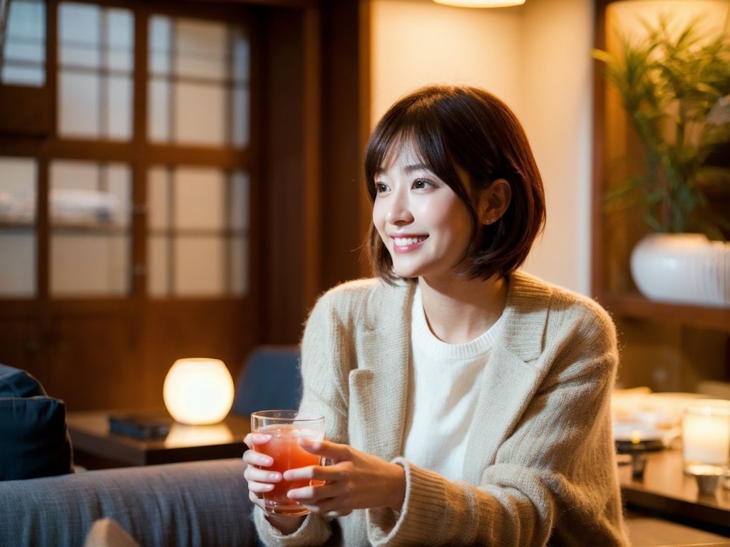 美女と夜な夜なサシ飲み