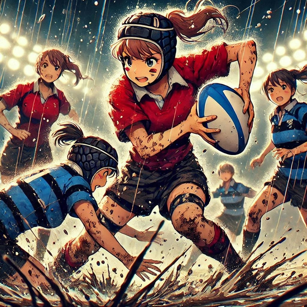 🏉泥まみれの女子ラグビー 117