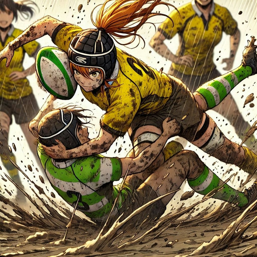 🏉泥まみれの女子ラグビー 117