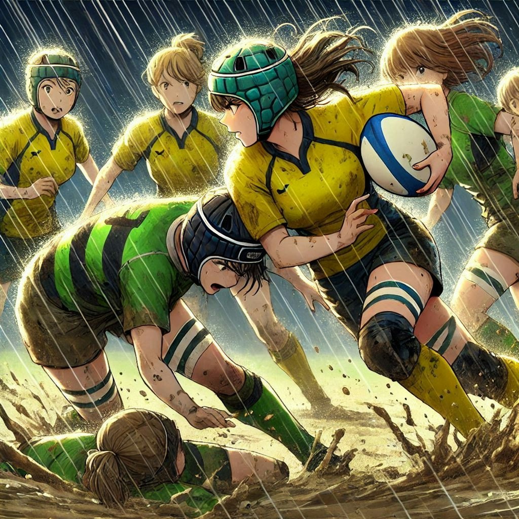 🏉泥まみれの女子ラグビー 117