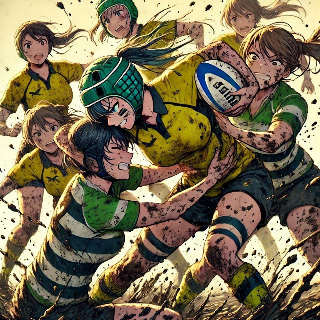 🏉泥まみれの女子ラグビー 117