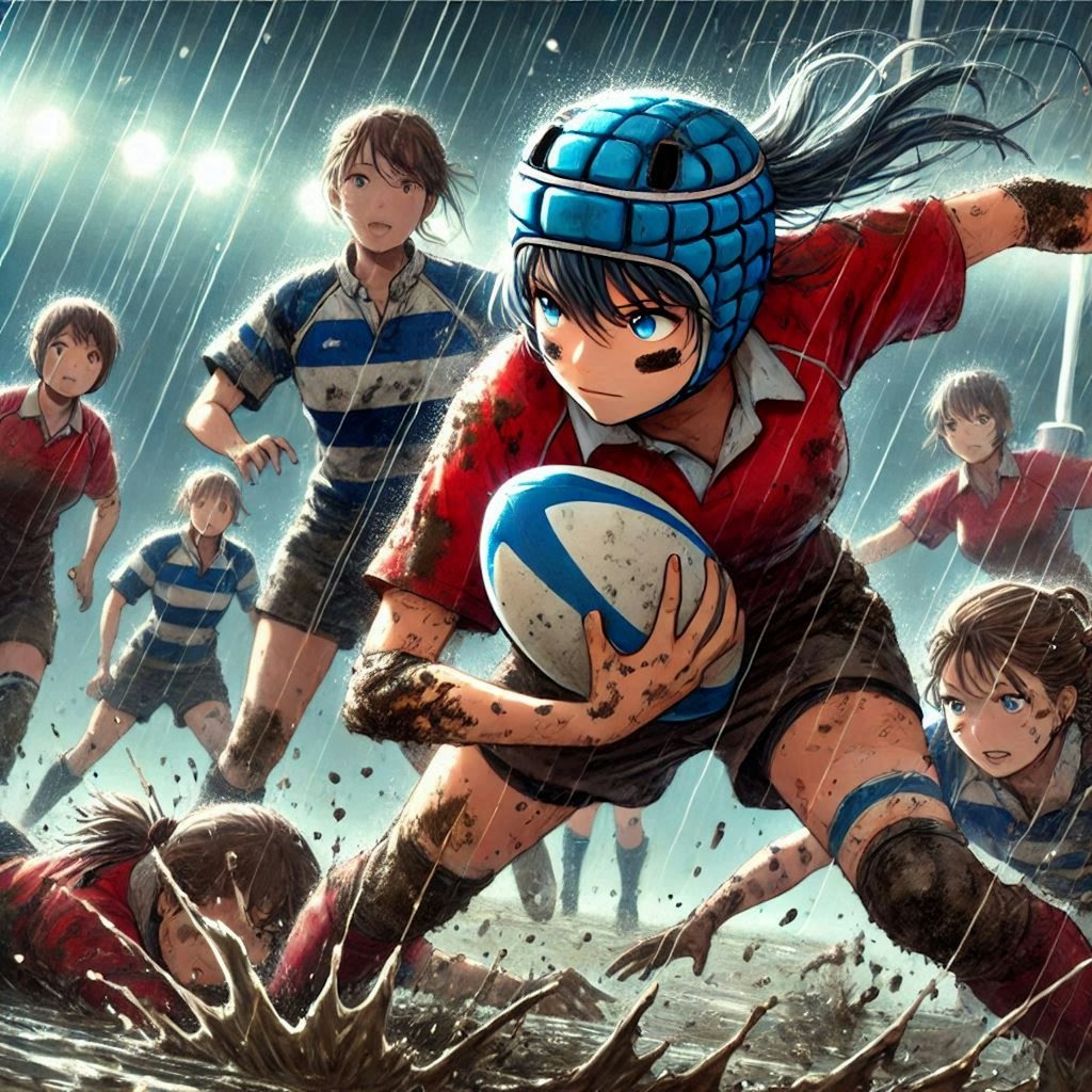 🏉泥まみれの女子ラグビー 117