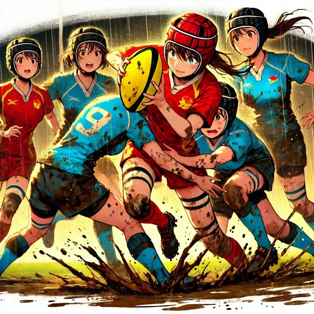 🏉泥まみれの女子ラグビー 117