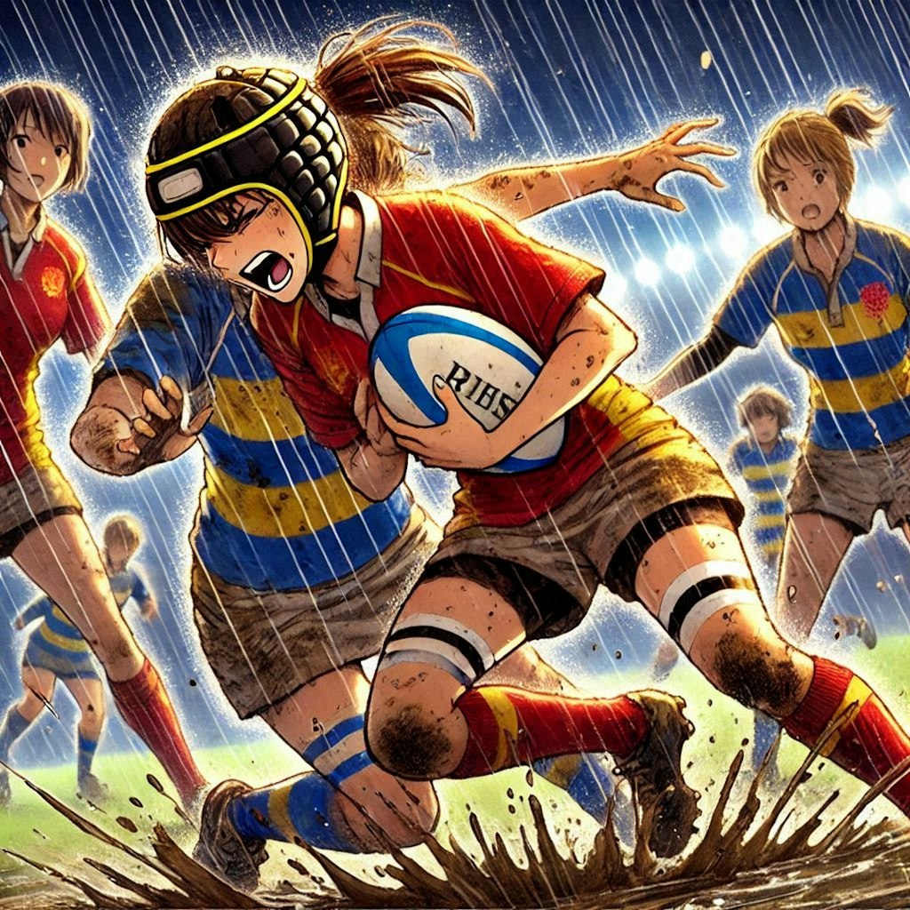 🏉泥まみれの女子ラグビー 117