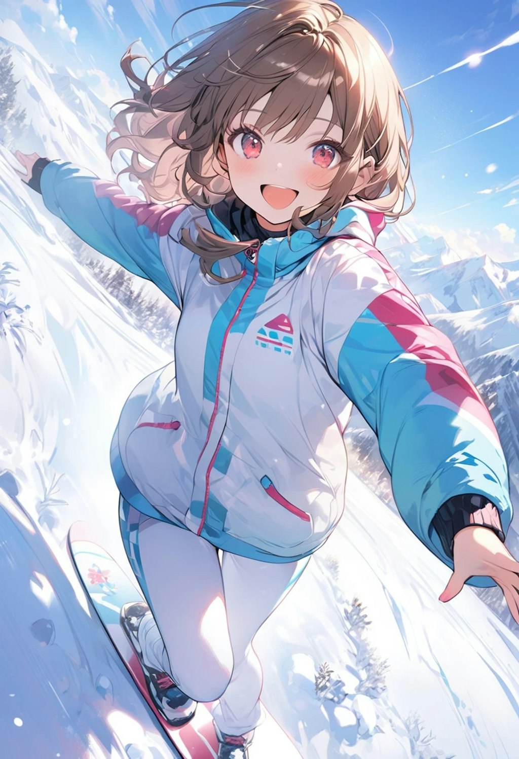 スノボー　snowboarding