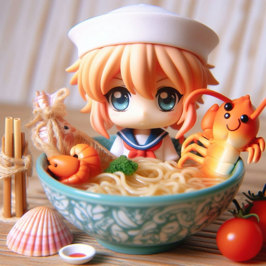 ねんどろいどseafood noodle