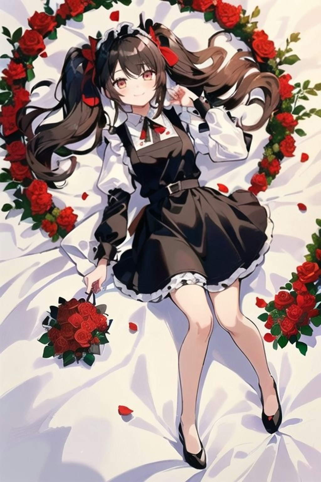 【A certain brown twin-tailed maid and a crimson rose.＿2】