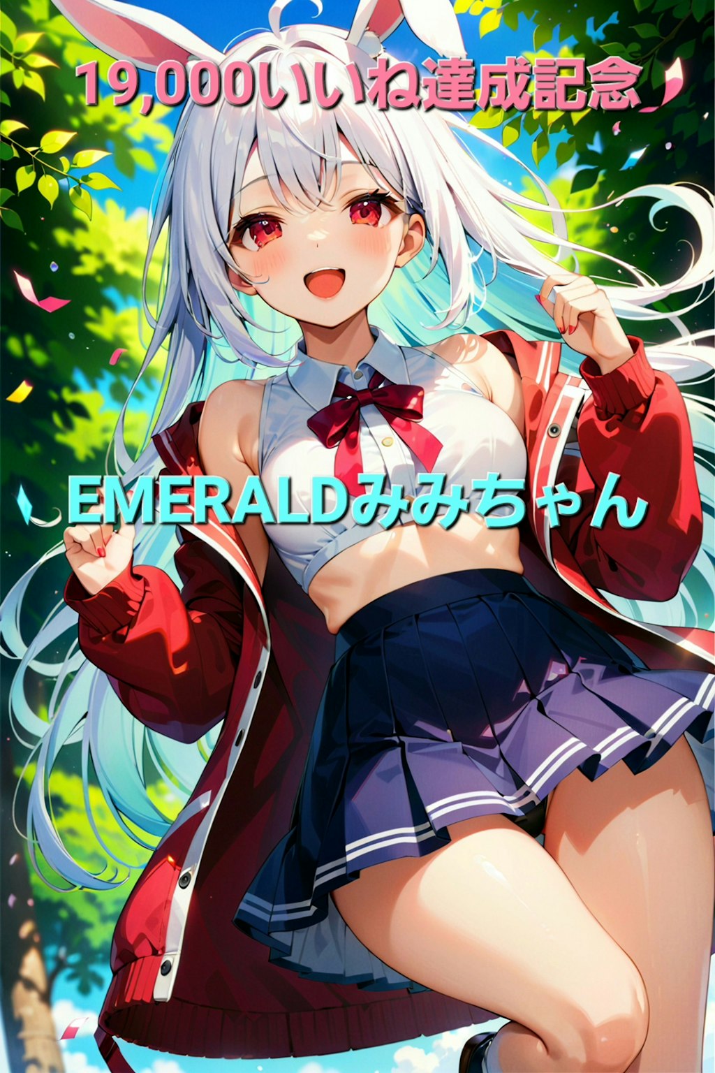 ㊗️19,000いいね達成記念🎉🎊 EMERALDみみちゃん🐰