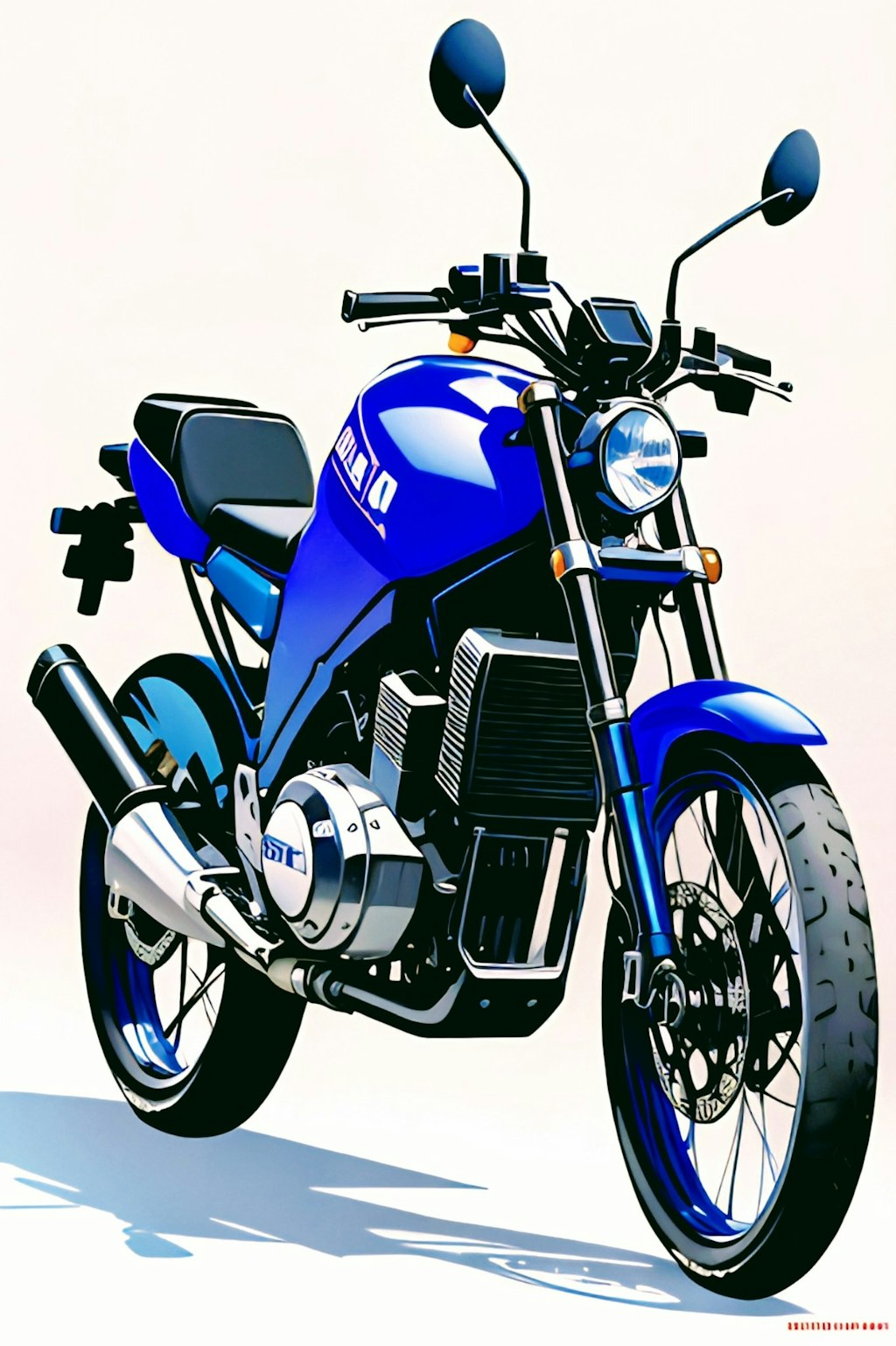 青いバイクの記憶、