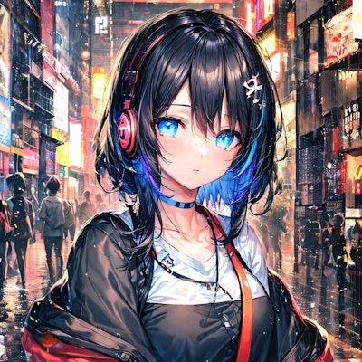 Neo Tokyo Headphone Girl