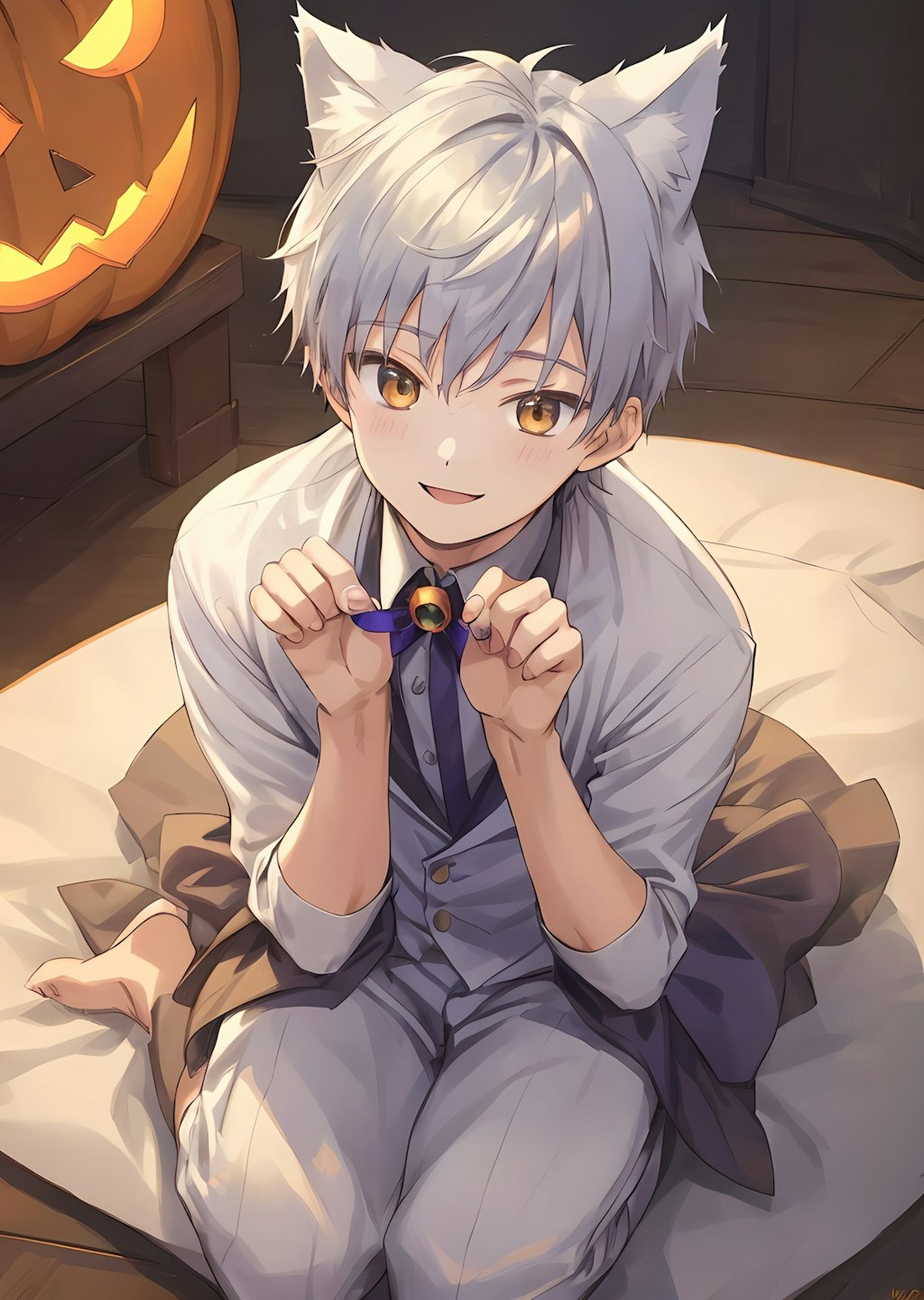 ちょっと色っぽいネコ耳少年♥Halloween2024