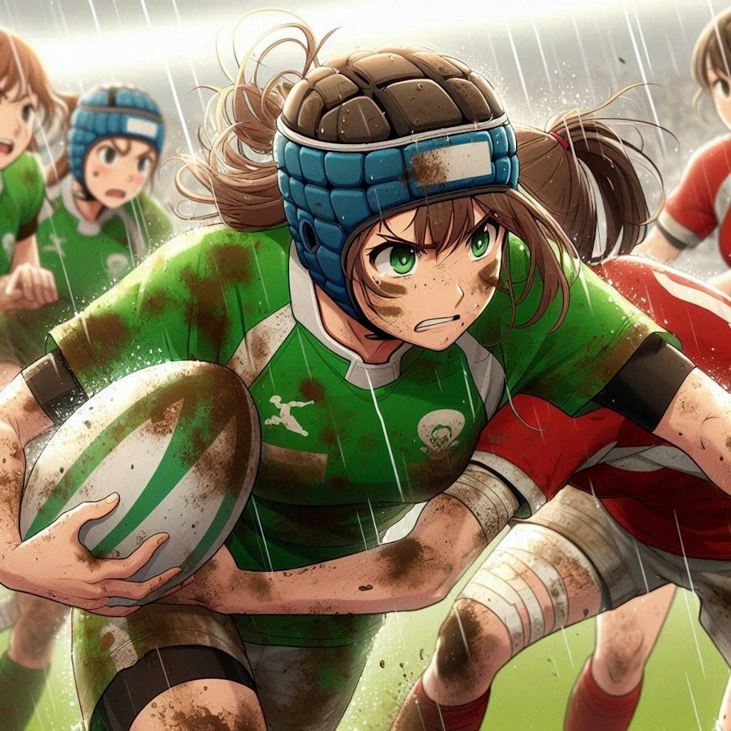 🏉泥まみれの女子ラグビー 108