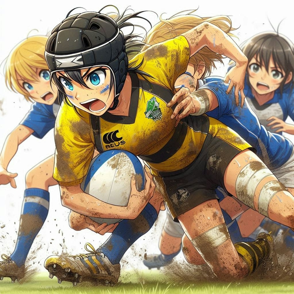 🏉泥まみれの女子ラグビー 108