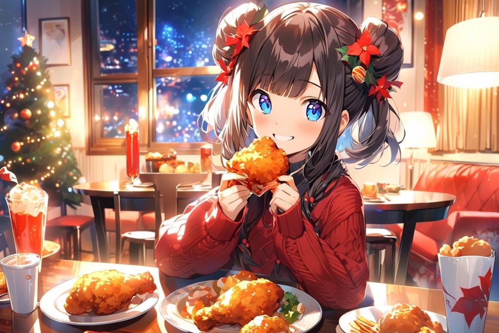 クリスマス🎄🎅🎁パーティなおだんごちゃん🍗🍡✨