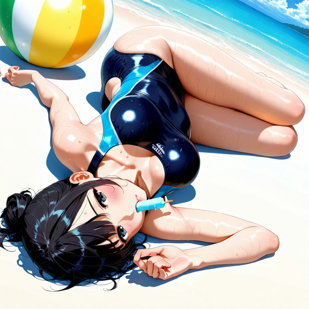 暑すぎてだらけちゃう水着美女