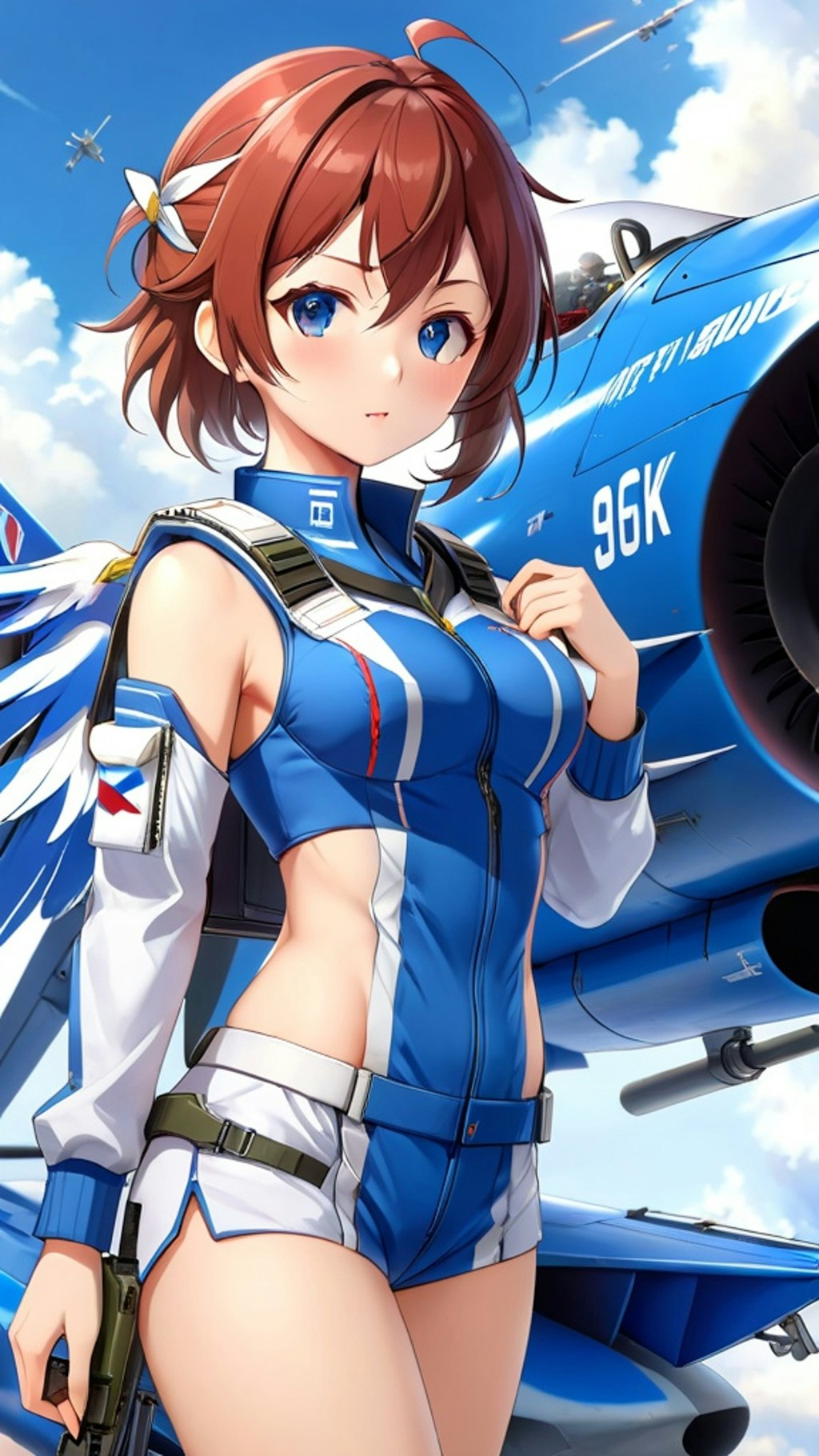 戦闘機　擬人化　ブルーインパルス