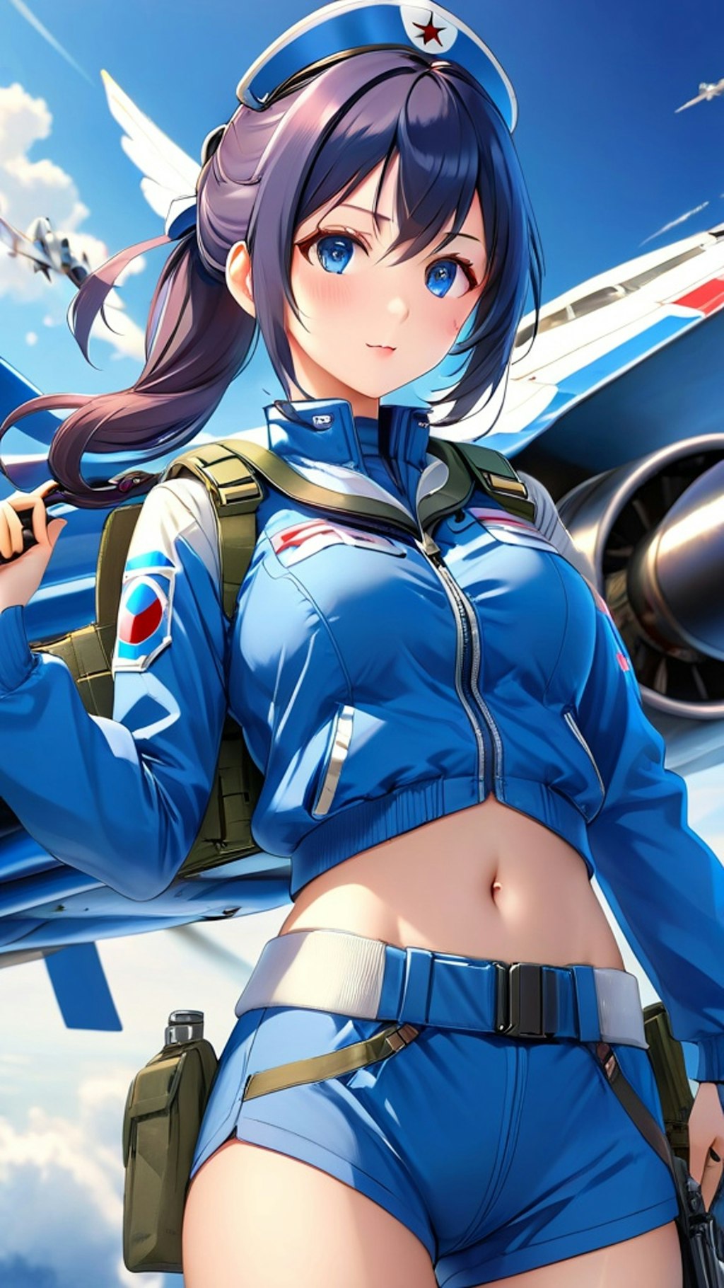 戦闘機　擬人化　ブルーインパルス