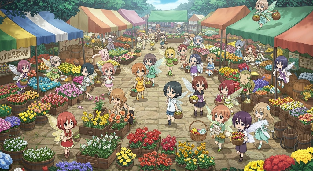 妖精さんの花市場