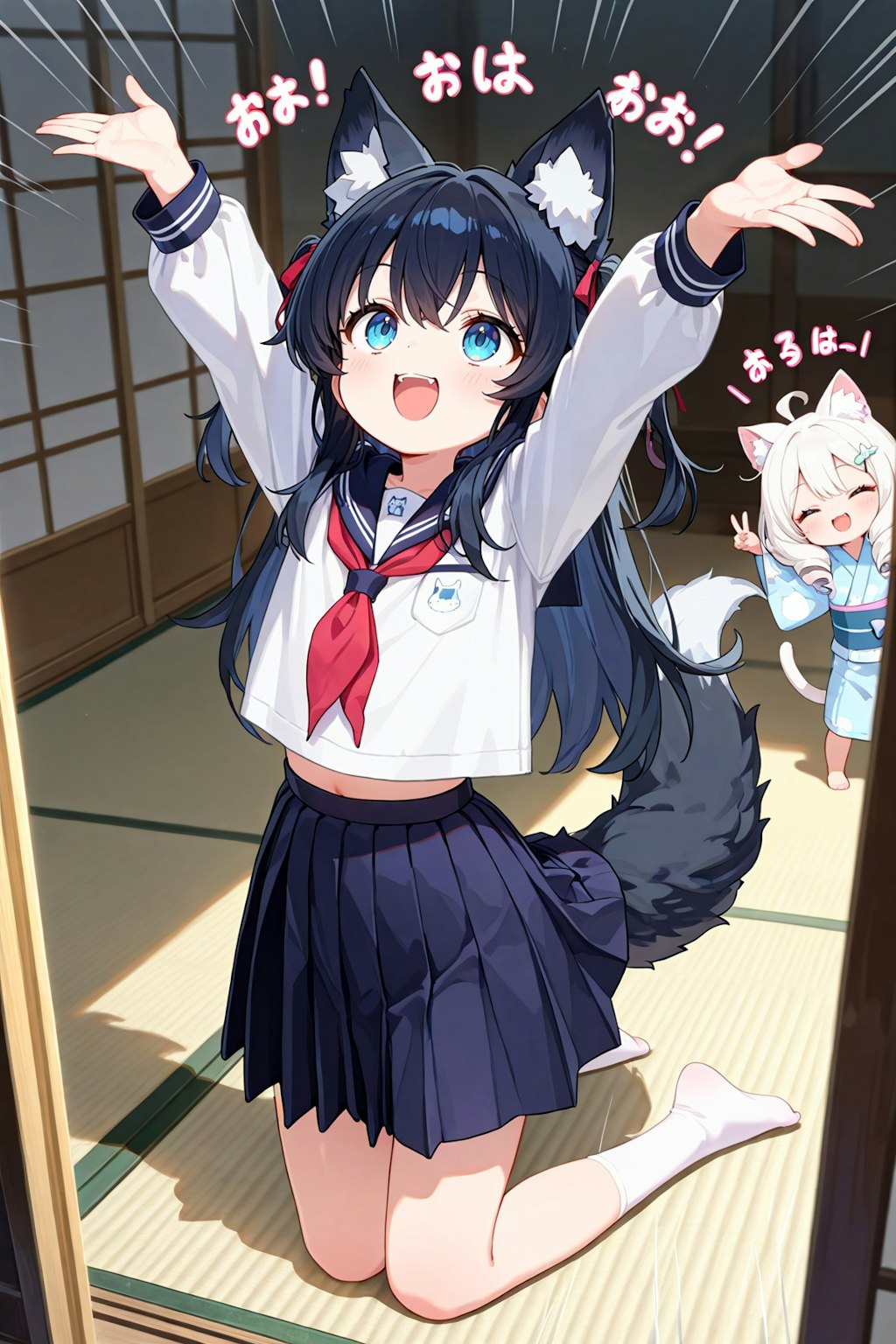cyan motoさんちのナルヨちゃんをお望み通りケモミミにしていくぅ～！