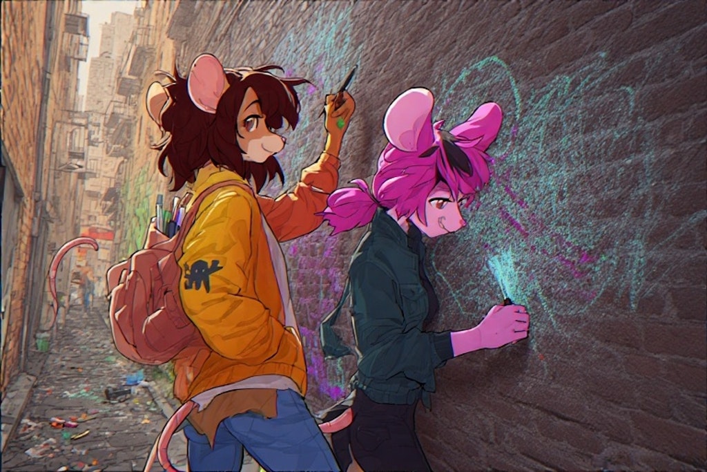 路地裏アーティスト