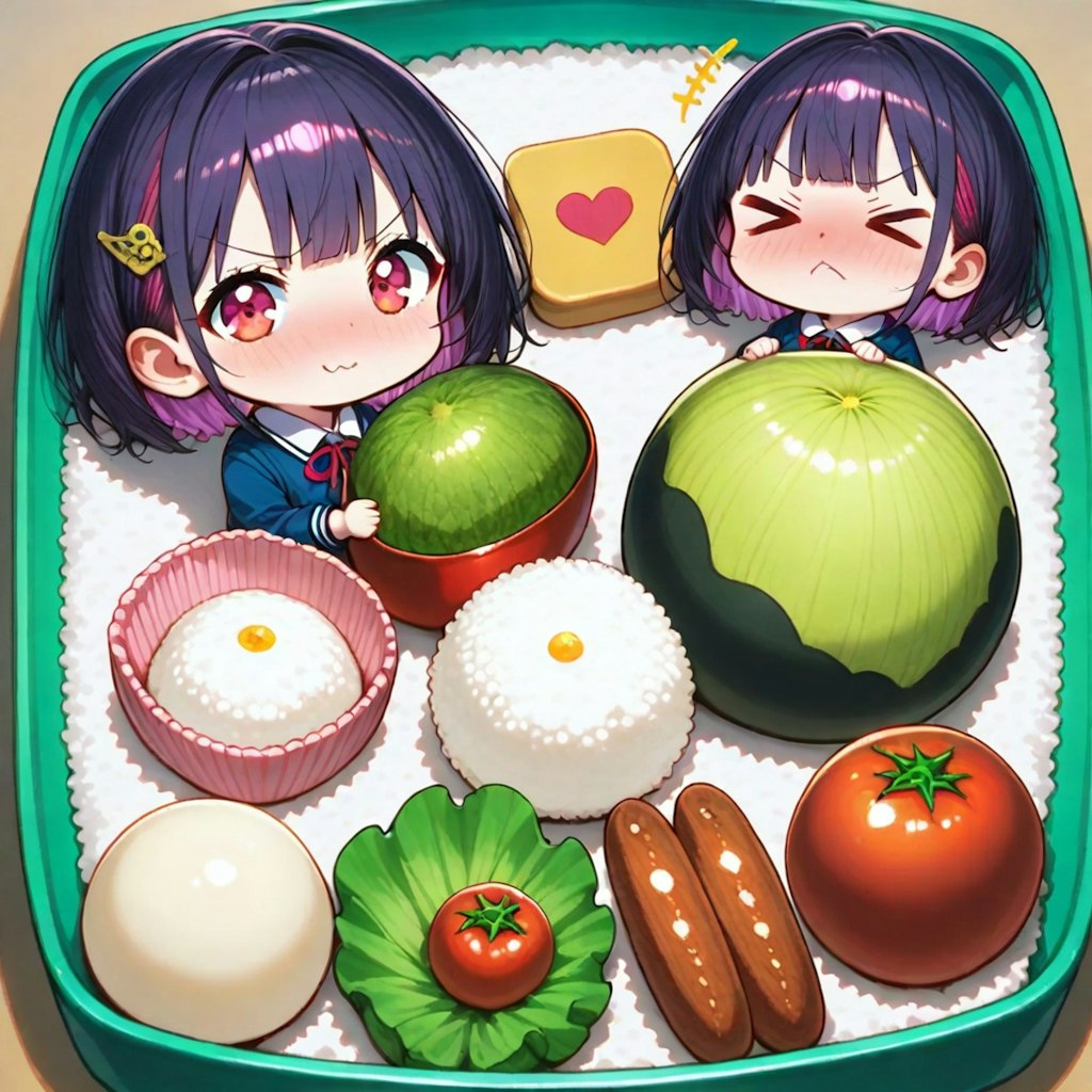 紫髪ちゃんのお弁当