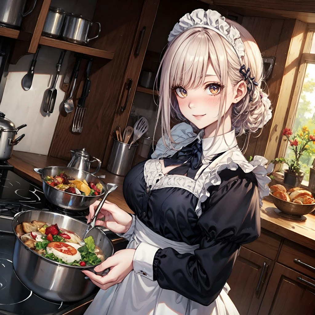 我が家のメイドさん/I'll make a delicious dinner！