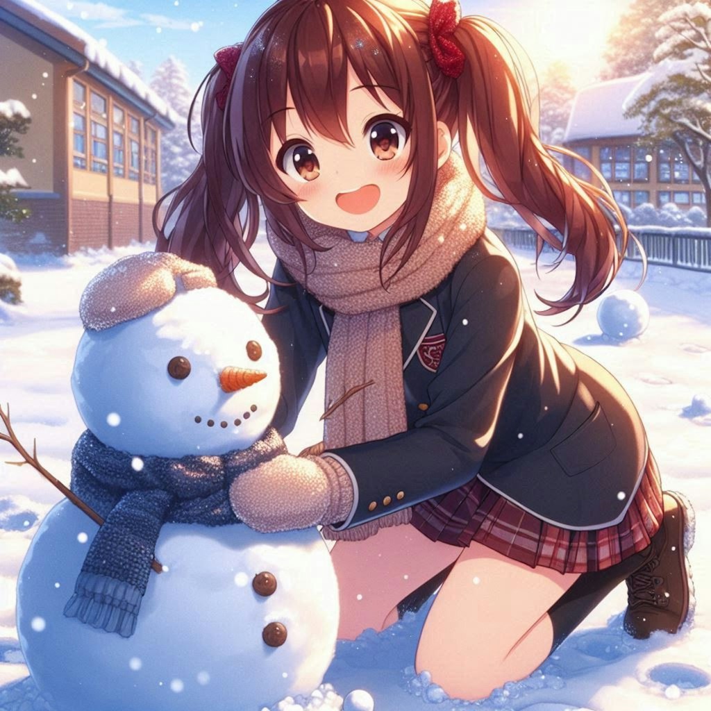 雪遊び