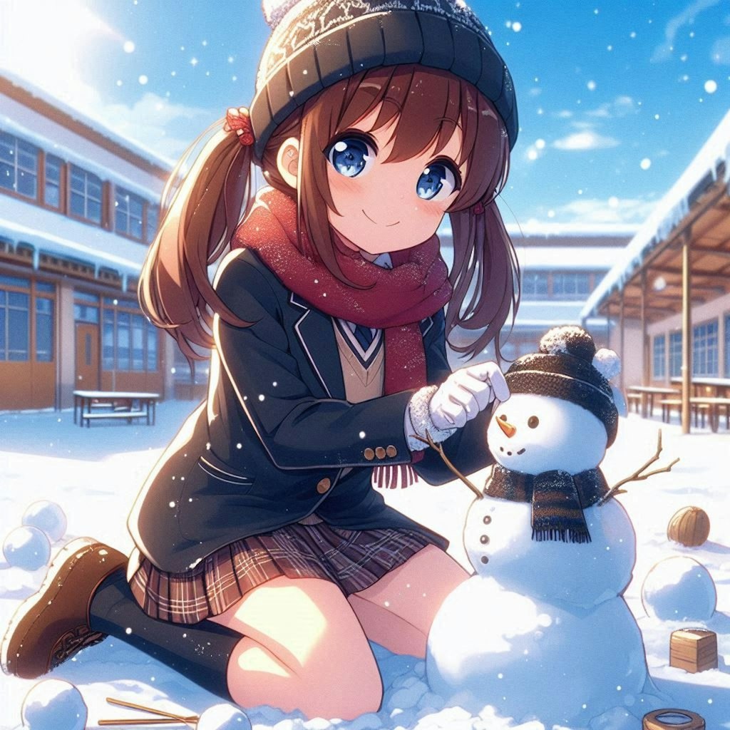 雪遊び