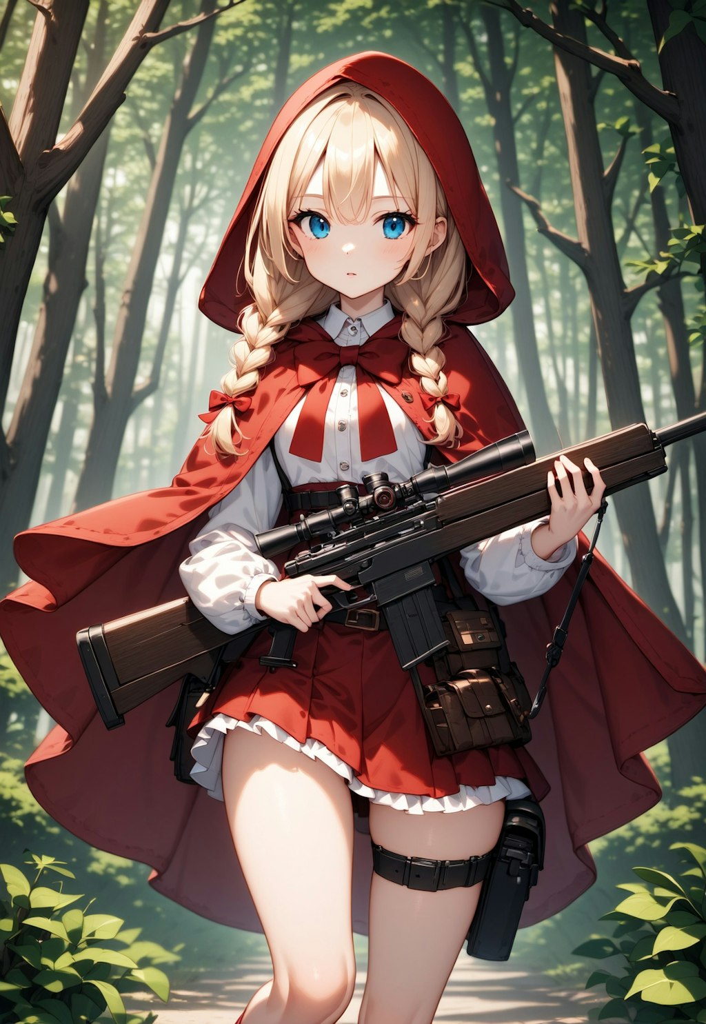 赤ずきんちゃんは何故銃を持っているの？