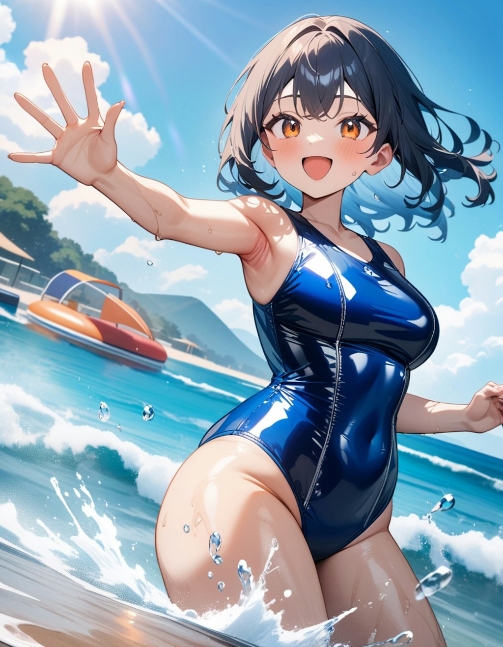 スクール水着女子