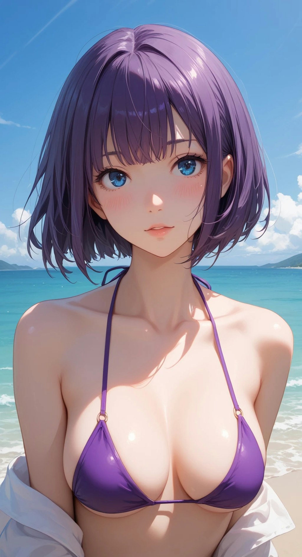 紫　ショート