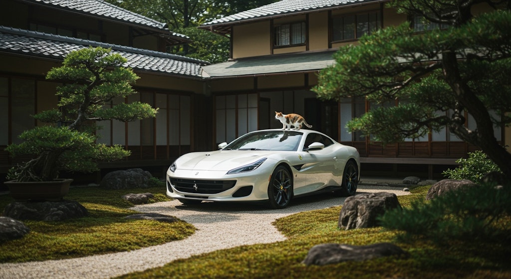 Ferrari on the Cat