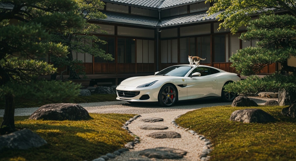 Ferrari on the Cat