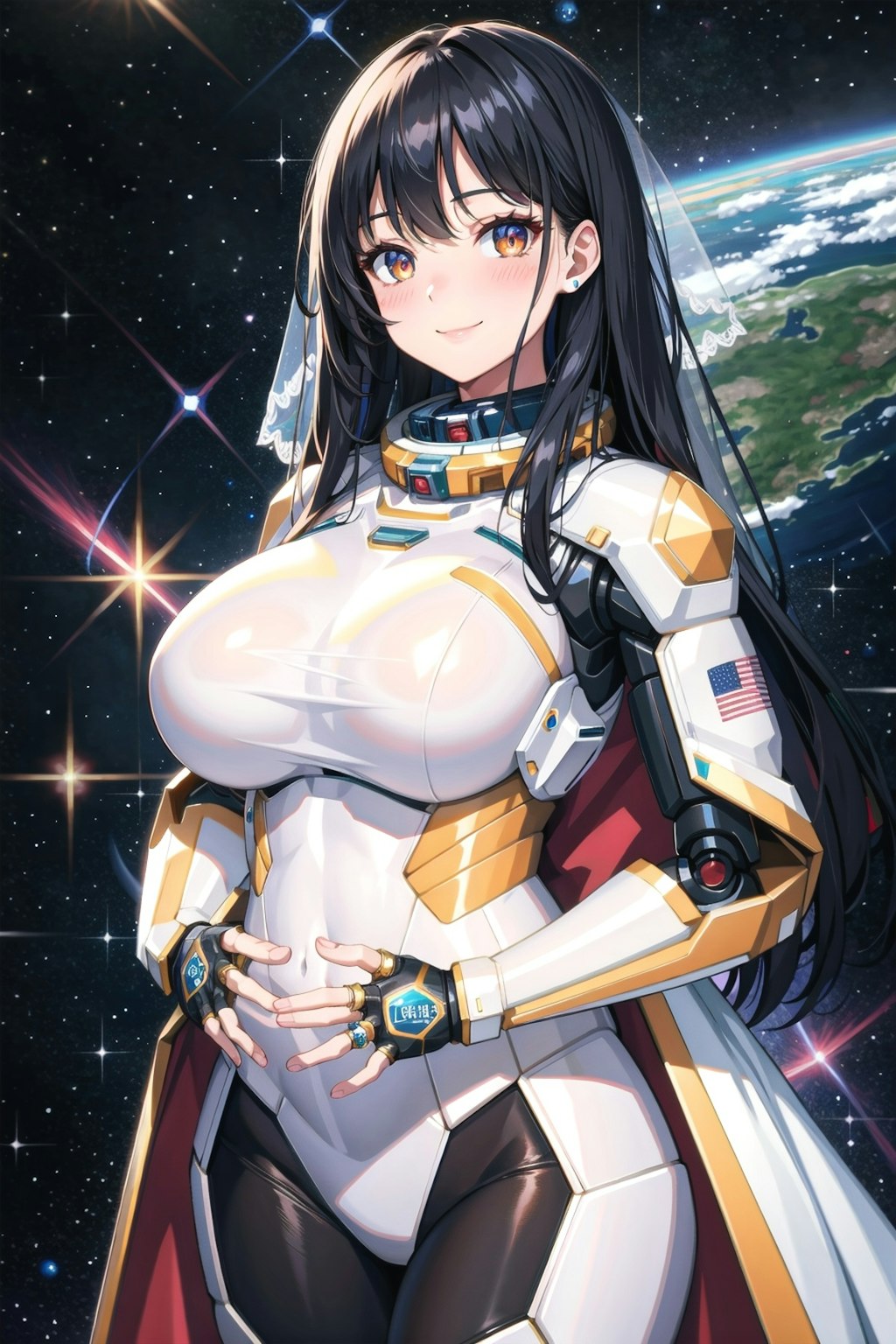 宇宙服の香苗さんです