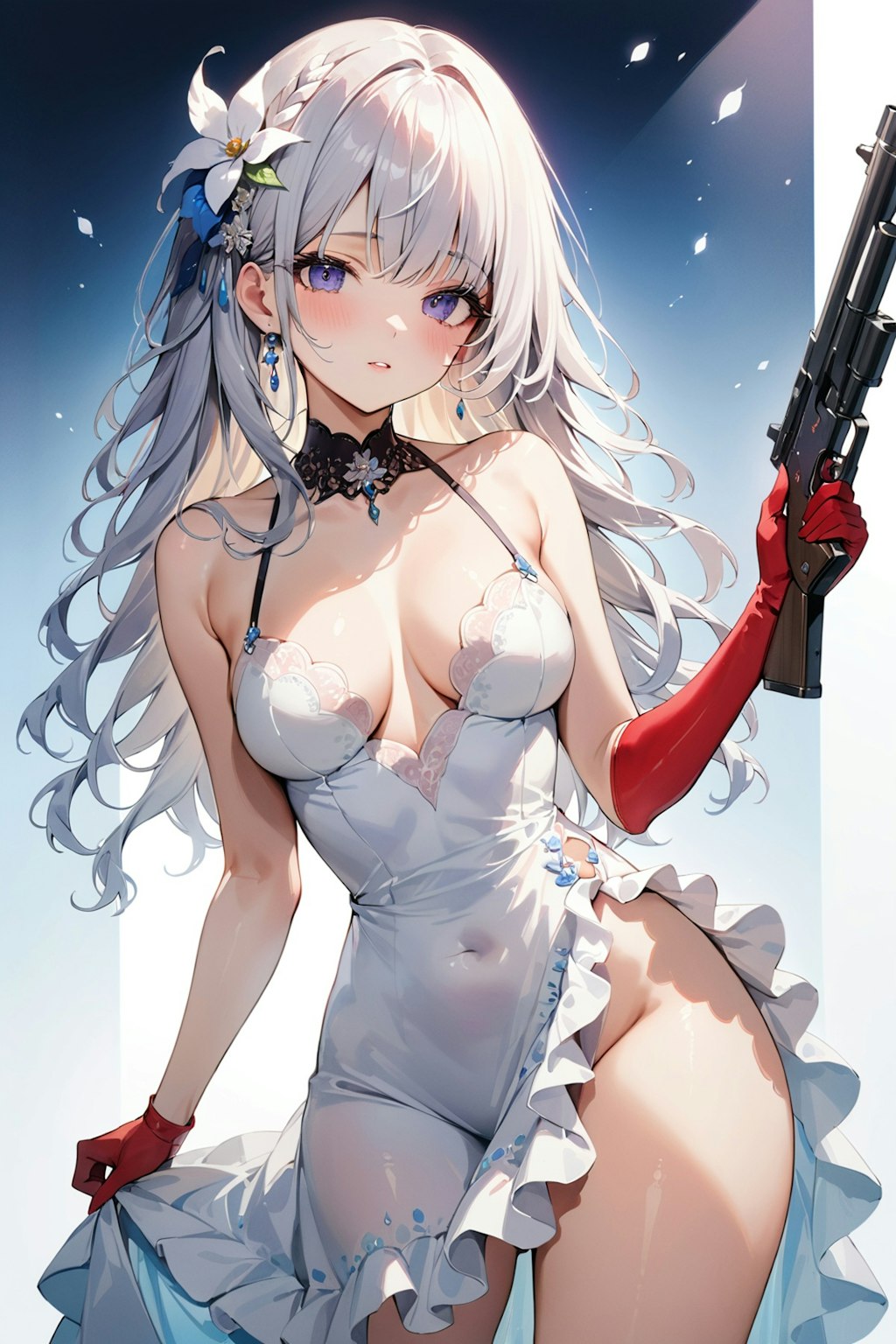 銃と少女。