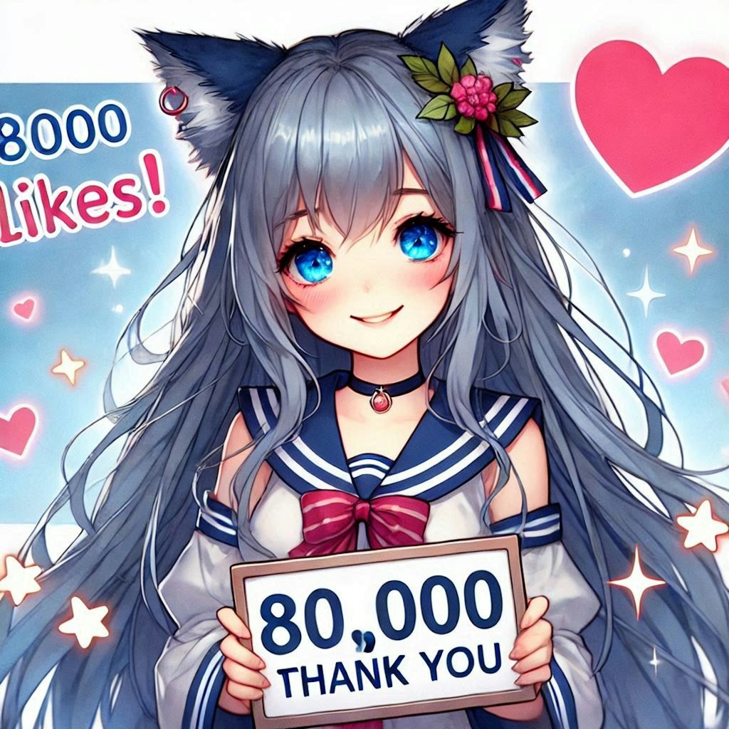 ８００００いいねありがとうー(Dalleさん)