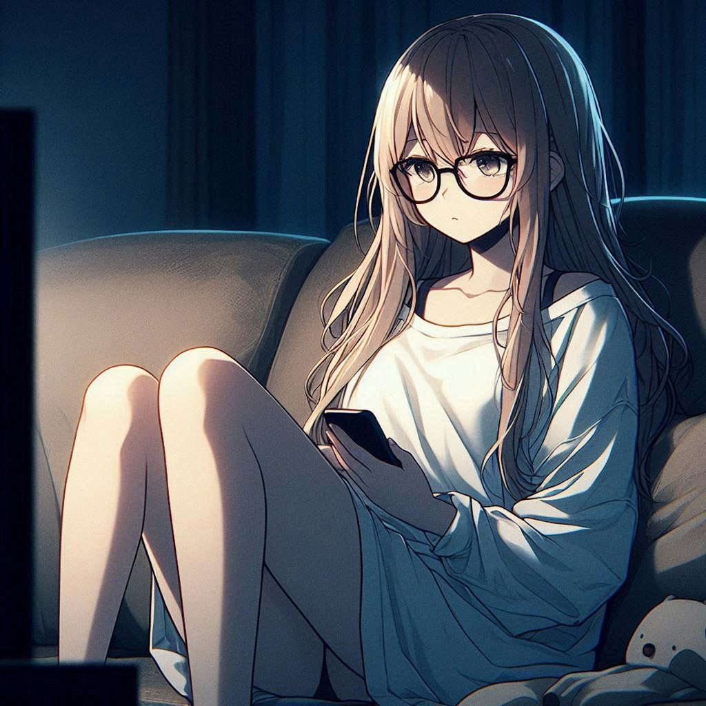深夜アニメをリアタイする女子