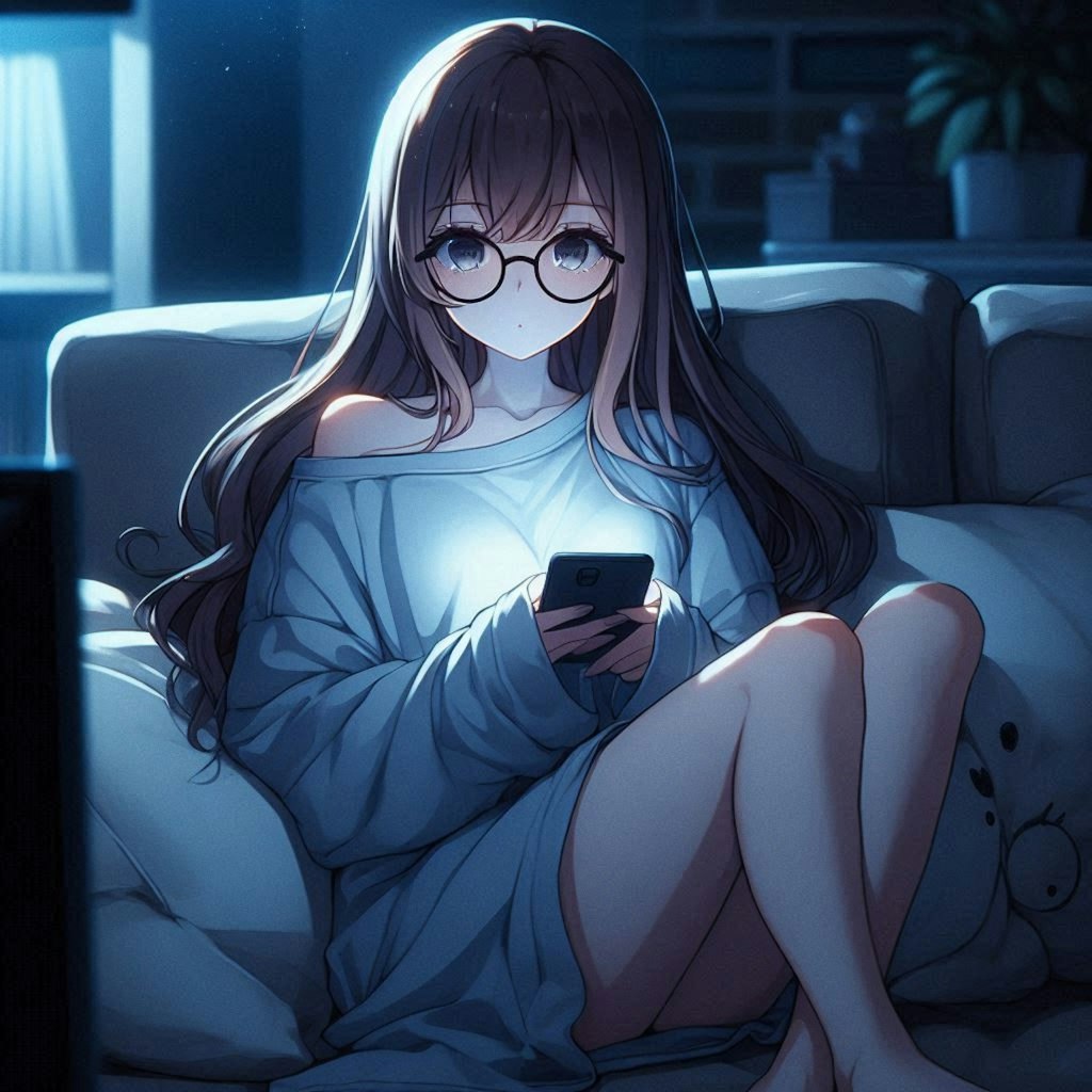 深夜アニメをリアタイする女子