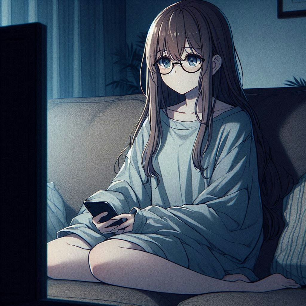 深夜アニメをリアタイする女子