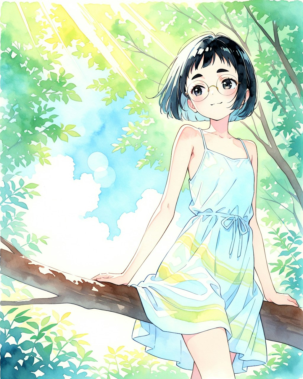 百合とめがねちゃん。