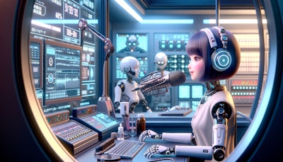 ラジオパーソナリティのロボット娘