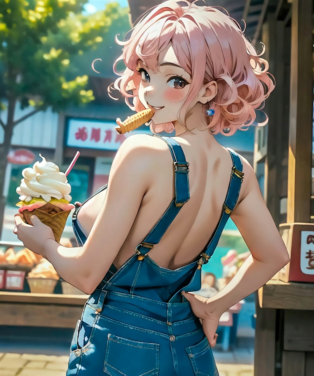 雫ちゃん💧ソフトクリーム🍦三連発