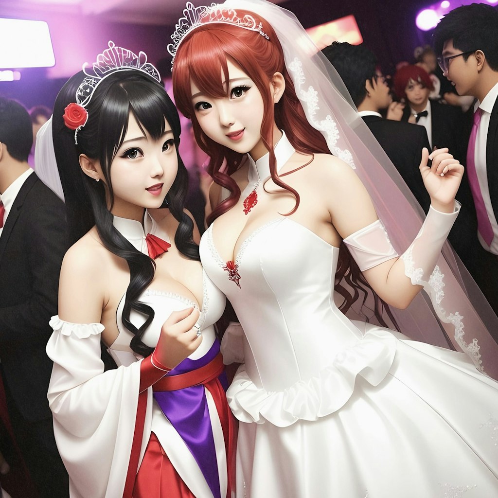 Pesta setelahnya adalah cosplay~