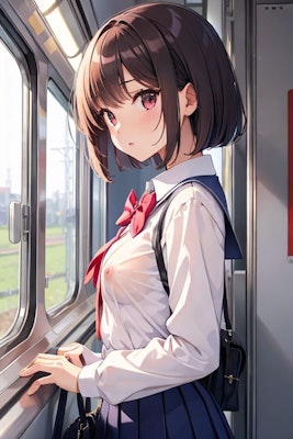 電車で見かけた少女2