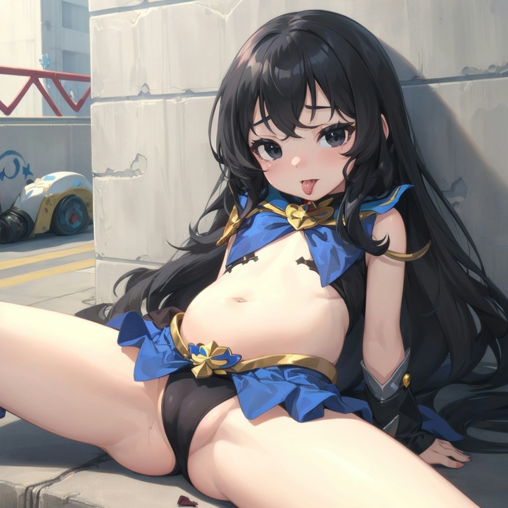 えっちな黒髪魔法少女ちゃんｗ
