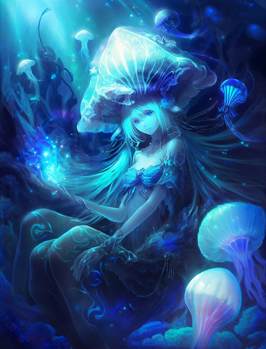 Fairy girl in the alternate world under the sea