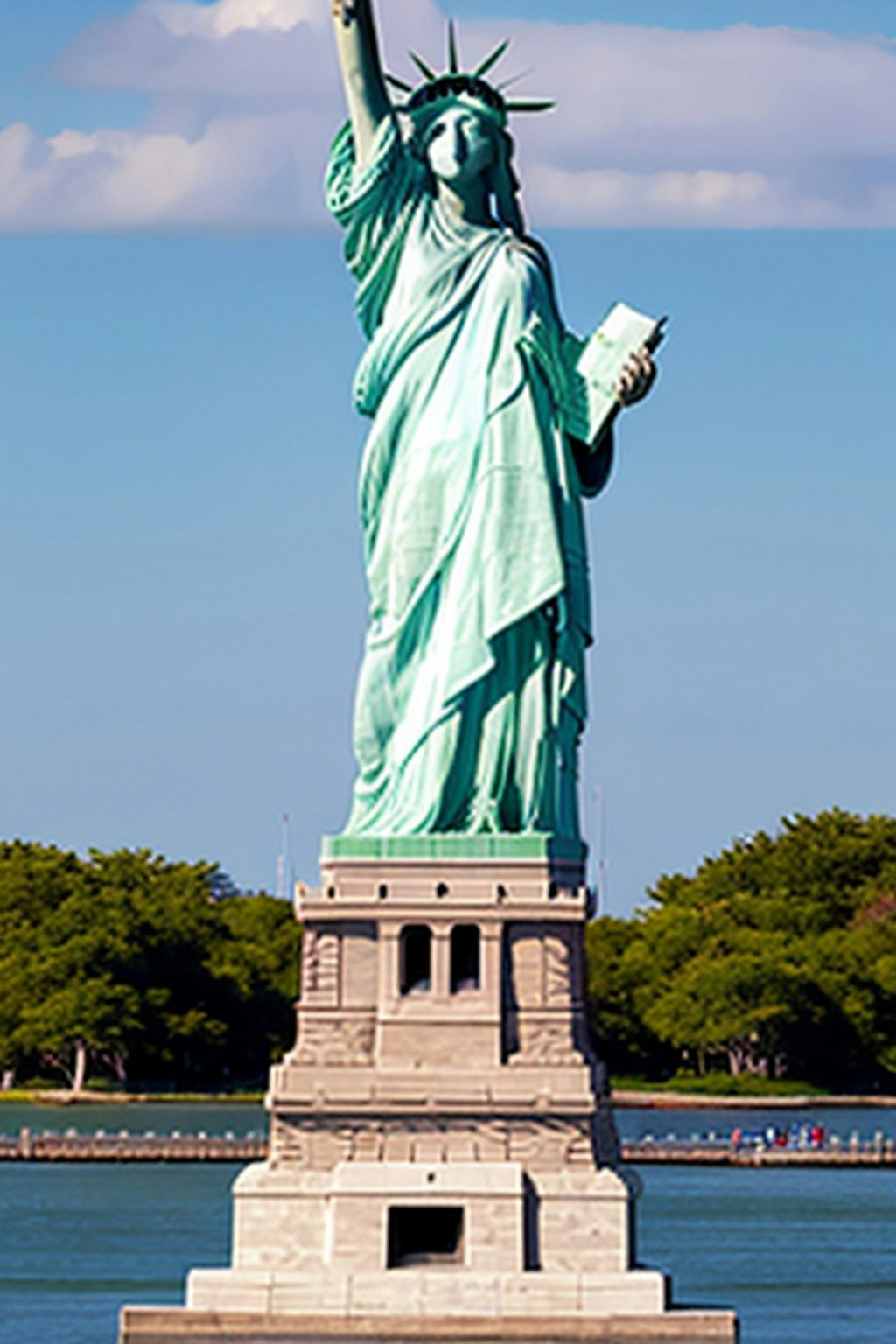 アメリカ旅行　自由の女神像