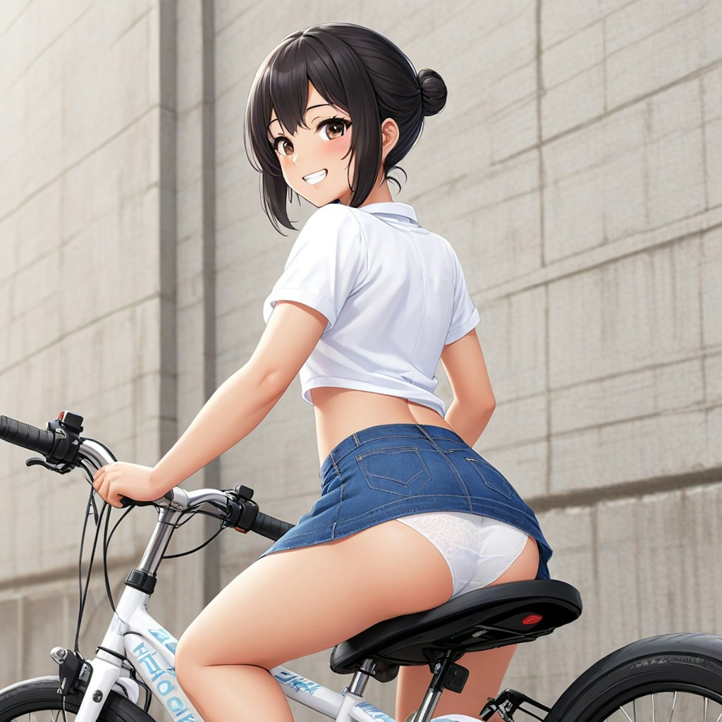 デニミニで自転車２