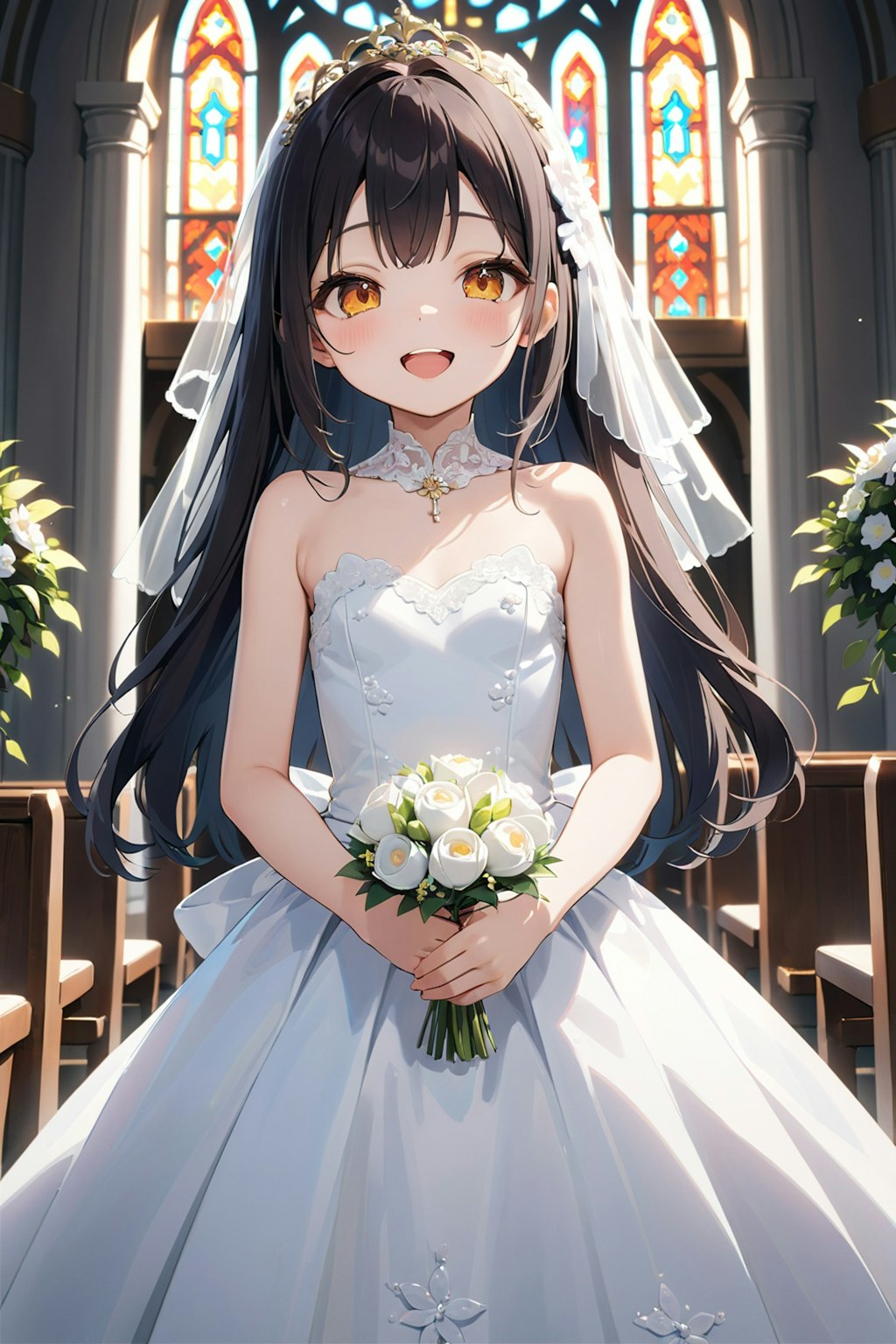 かわいい新婦